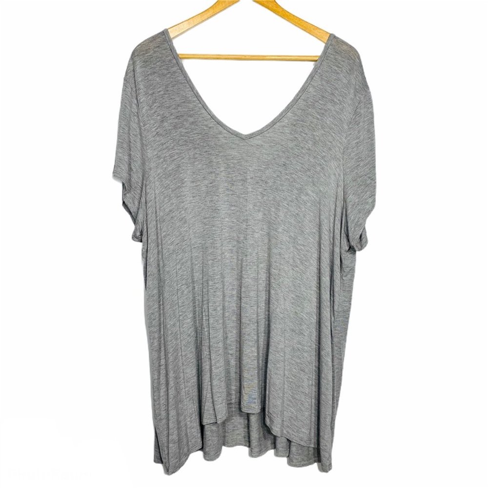 Boutique Hi Low Double V Neck Tunic Plus Size 2x